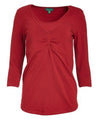 Pin Tuck 3/4 Sleeves Nursing Top - Lil FashionAva 