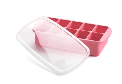 Silicone Baby Food Freezer Tray with Lid - Lil FashionAva 