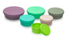 Stacking & Nesting Containers with Silicone Lids - 12 pieces - Lil FashionAva 