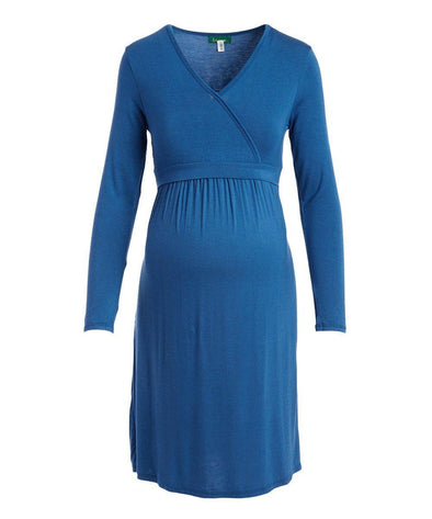 Talia Surplice Neck Nursing Dress - Lil FashionAva 
