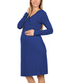 Talia Surplice Neck Nursing Dress - Lil FashionAva 