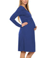 Talia Surplice Neck Nursing Dress - Lil FashionAva 